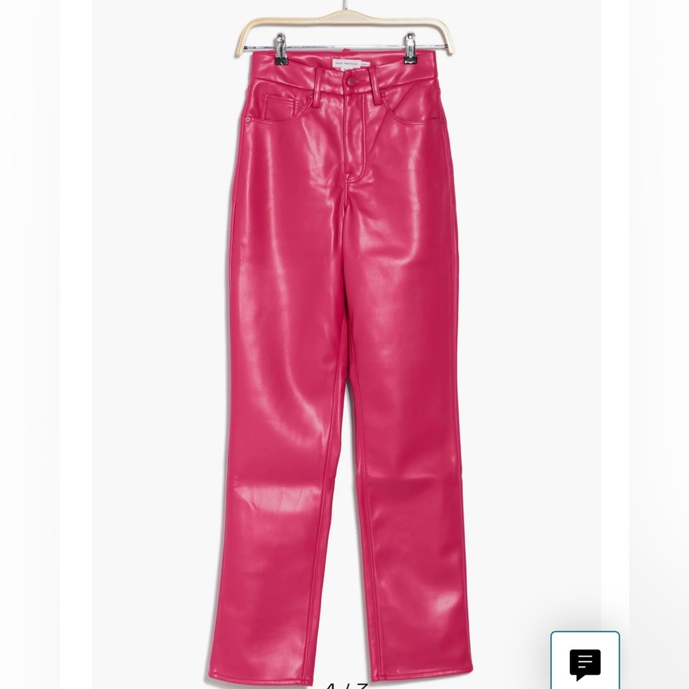 PLUS SIZE GOOD AMERICAN - Better Than Leather Faux Leather Pants